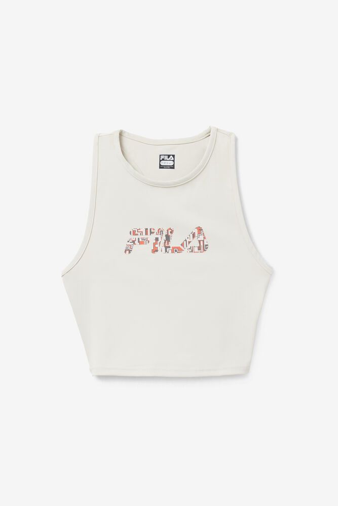 Fila Speed Up Crop Tank Top White - Womens - 98315IWCR